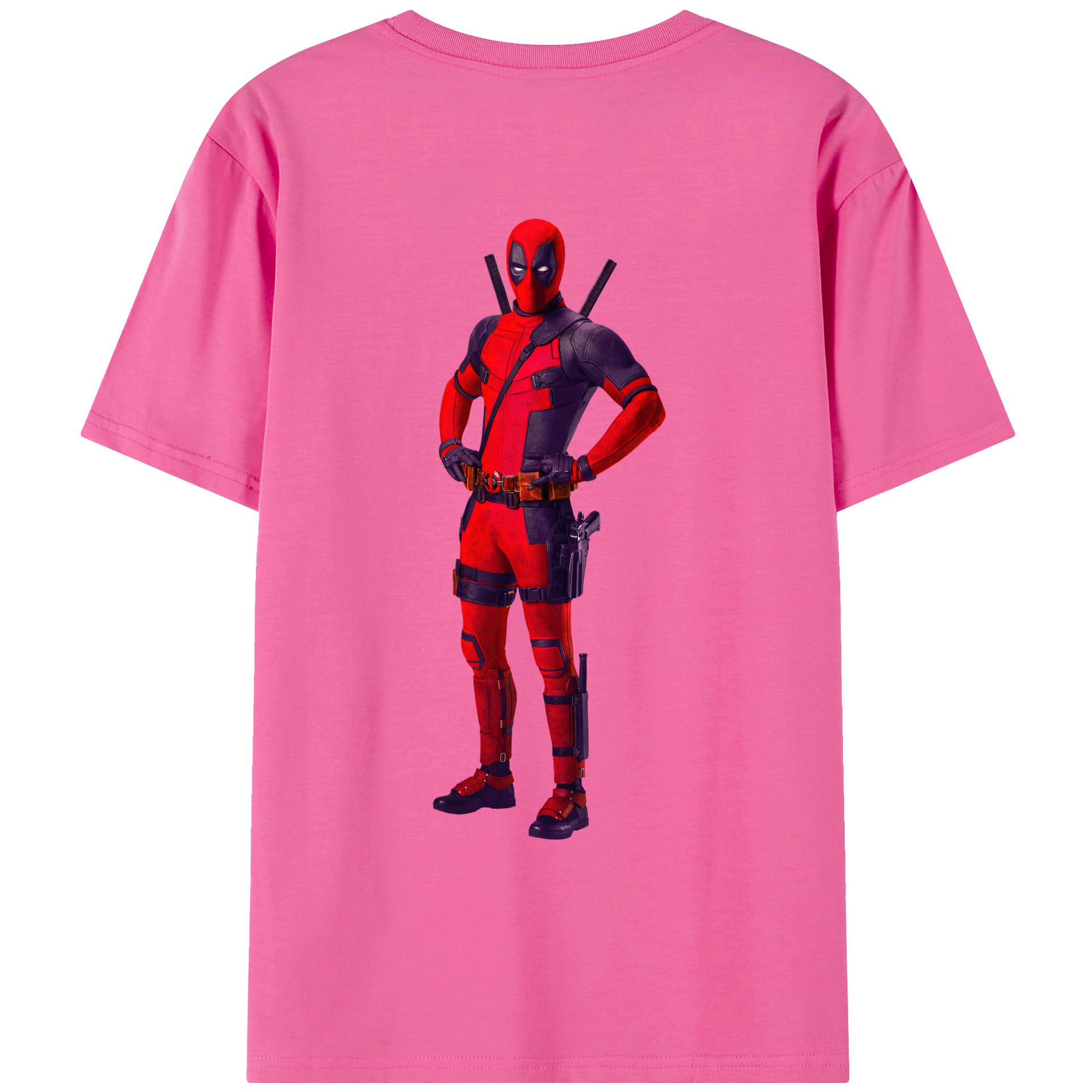 （画像用） Deadpool デッドプール レディース半袖Tシャツ(バックプリント)